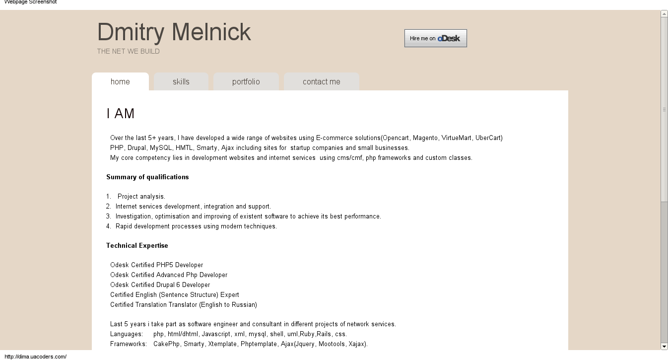 Personal website(Upgrade to drupal7)