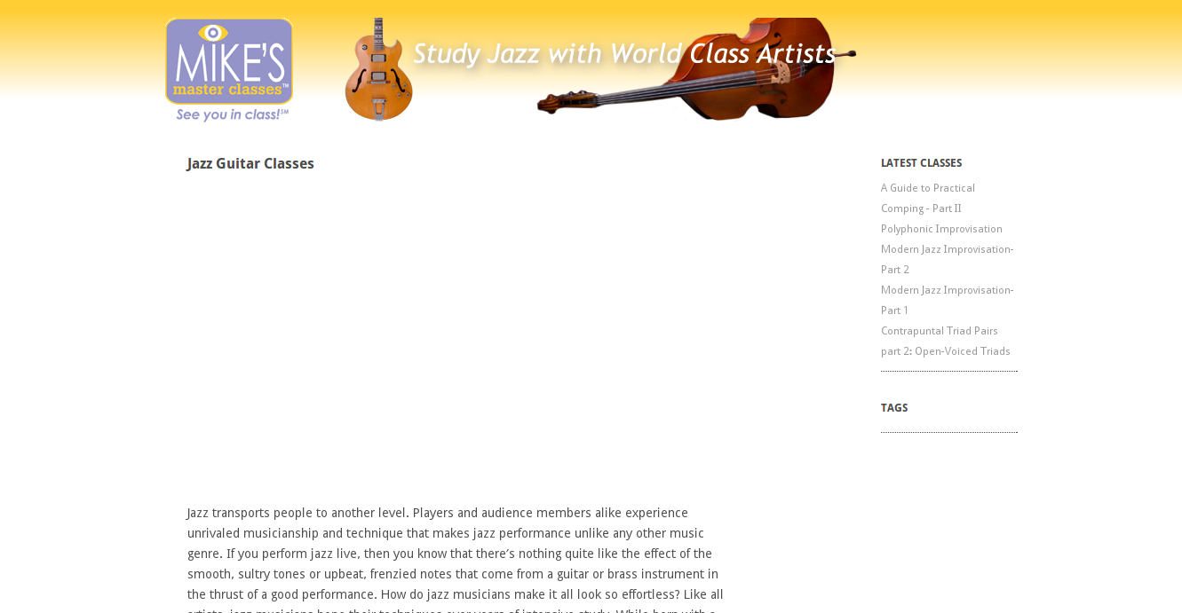 Jazzguitar mikesmasterclasses