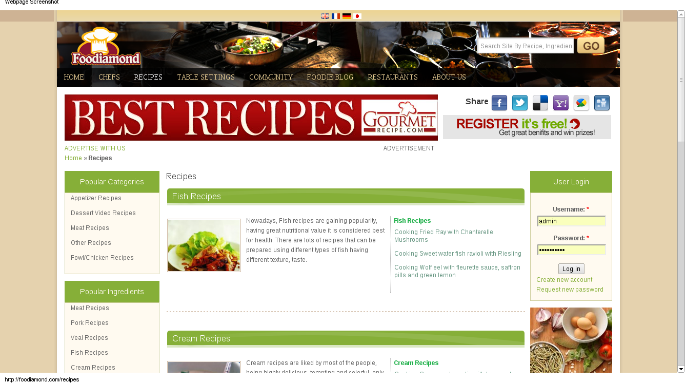 Foodiamond -Video recipes