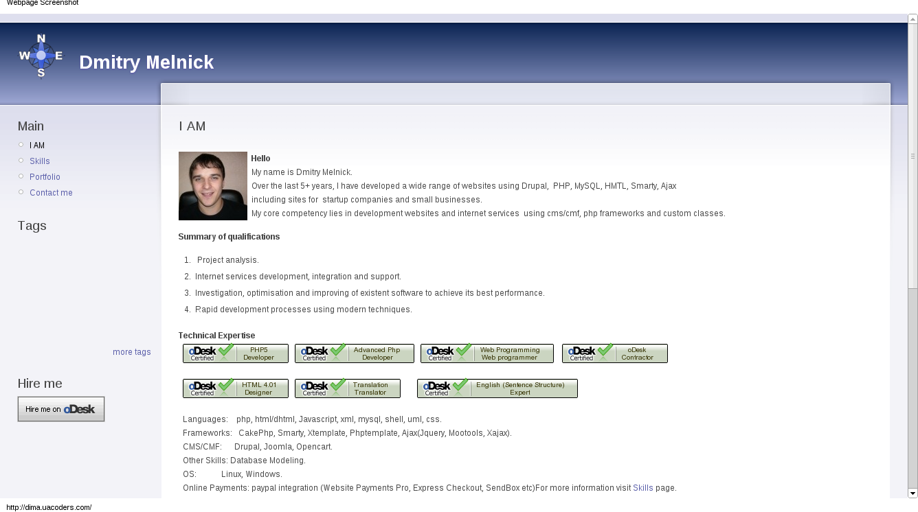My personal website