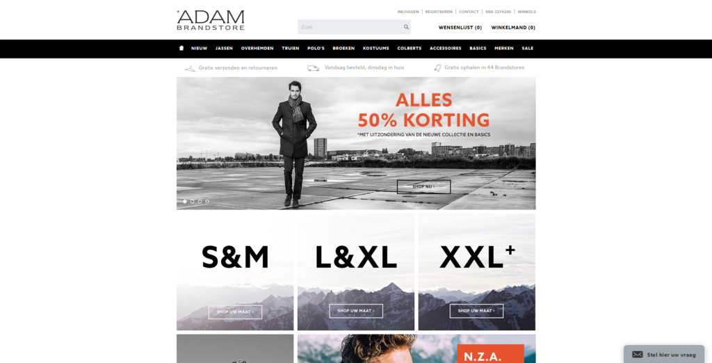 Alle topmerken herenkleding onder één dak | Adam Brandstore